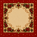 Christmas Poinsettia Mahjong Mat
